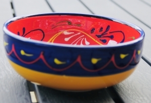 Dessertschälchen,  filigran bemalt, 15 x 6 cm